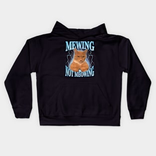 Cat Mewing Looksmax Meowing Cat Kids Hoodie